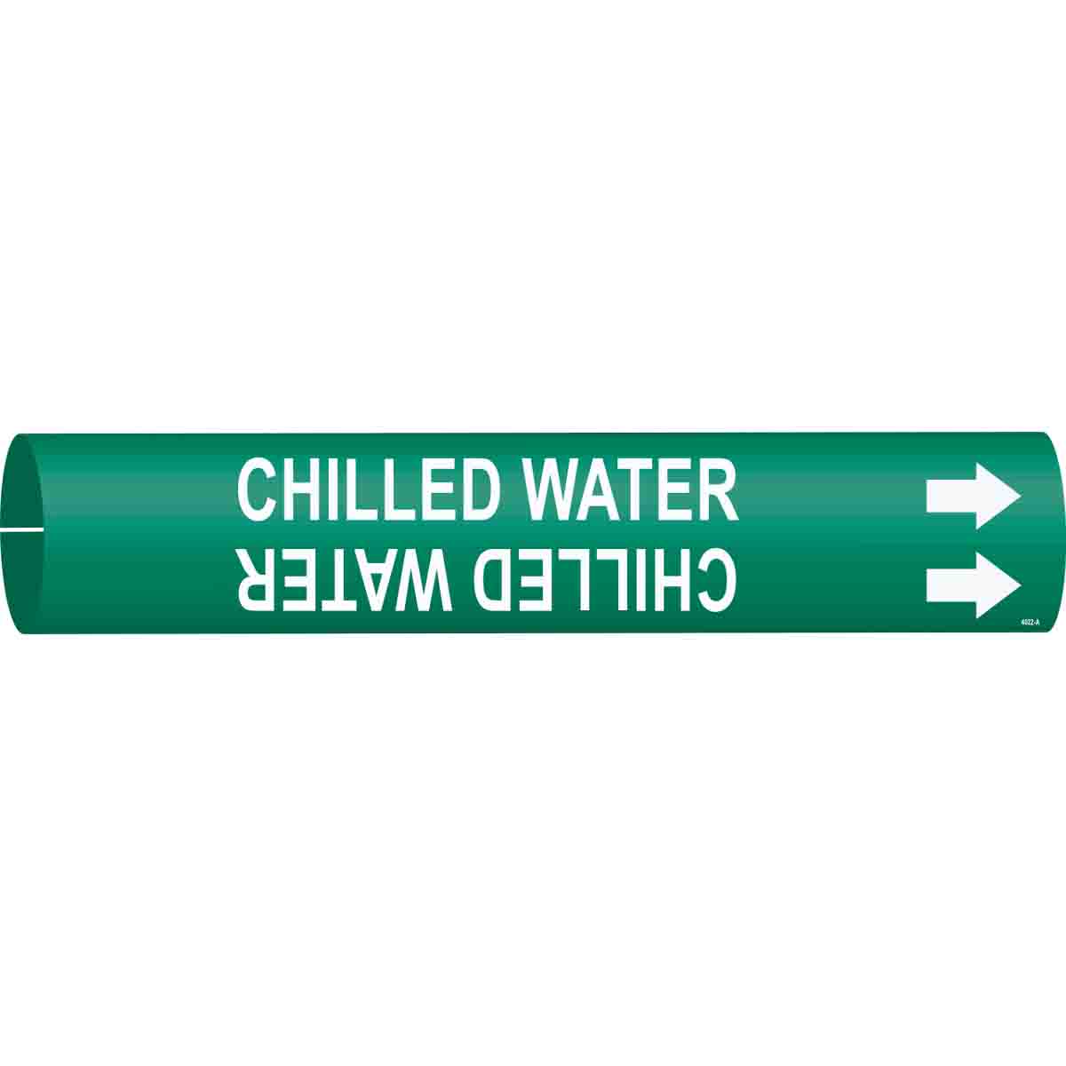 Brady CHILLED WATER Snap-On/Strap-On Pipe Marker