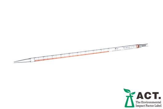 Greiner Bio One PIPETTE, 10 ML, GRADUATED 1/10 ML, STERILE,BULK PACKAGING, 25 PCS./BAG