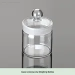 Daihan Science Glass Weighing Bottle, with Ground Glass Stopper, Short- & Tall-form, 5~85㎖<br>E