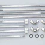 Cole-Parmer Masterflex L/S Easy-Load Pump Head Mounting Hardware, Two Pump Heads, Stainless Steel