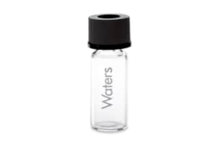 Waters LCGC Certified Clear Glass 12 x 32 mm Screw Neck Vial, with 10 mm Cap and PTFE/Silicone Septum, 2 mL Volume, 100/pk
