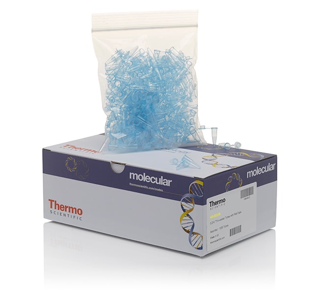 Thermo Fisher Scientific Tubes, 0.2 mL, flat cap, blue