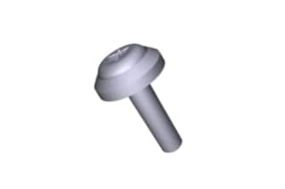 Waters Screw, Panel, M4 x 16, Blue