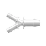 Y Reduction Connector with 600 Series Barbs, (2X) 1/4` (6.4 mm) and 3/8` (9.5 mm) ID Tubing