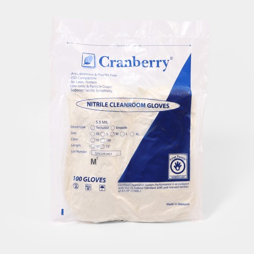 CRANBERRY CLEANROOM 크린룸 니트릴 장갑 12인치