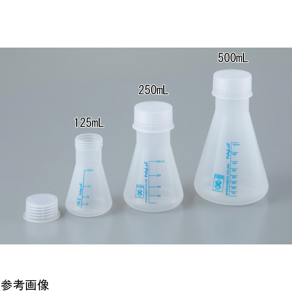 AS ONE Plastic Flask (Screw Cap Type), 스크루캡형 플라스틱 플라스크