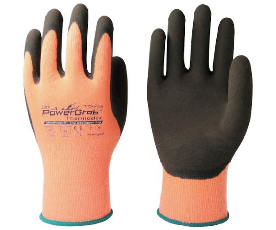 AS ONE Cold Protection Glove PowerGrab® Thermodex®, 방한 천연고무 코팅 장갑 (파워그립 써모덱스)