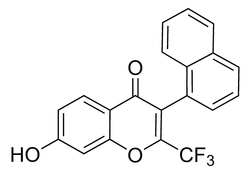 Merck 7-Hydroxy-3-(1-naphthyl)-2-(trifluoromethyl)-4H-chromen-4-one