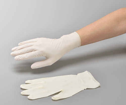 AS ONE NABIROL Glove (Fingertip Embossed Economy Powder-free), 나비롤 라텍스장갑(이코노미 타입·파우더 프리)  240mm