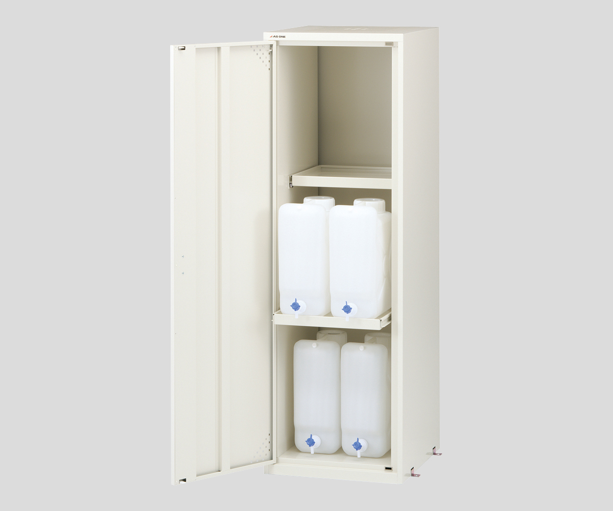 AS ONE Lab. Server Rack (Chemical Storage, for Flat Container 20ℓ), 연구실용  서버 랙(약품보관장, 20ℓ각형병용)