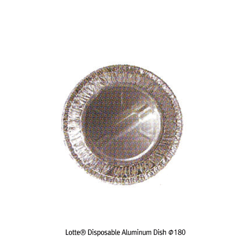 Daihan Science Lotte Disposable Aluminum Dish, Ultra-light, Heat Resistance, Biodegradable, Φ1