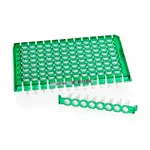 Thermo Fisher Scientific Armadillo Low-Profile PCR Strip Plate, 96 well, green, white well