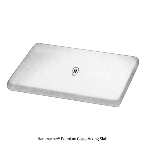Daihan Science Hammacher Premium Glass Mixing Slab, 95×70×h6mmFor Mixing Paste Materials, <Ger