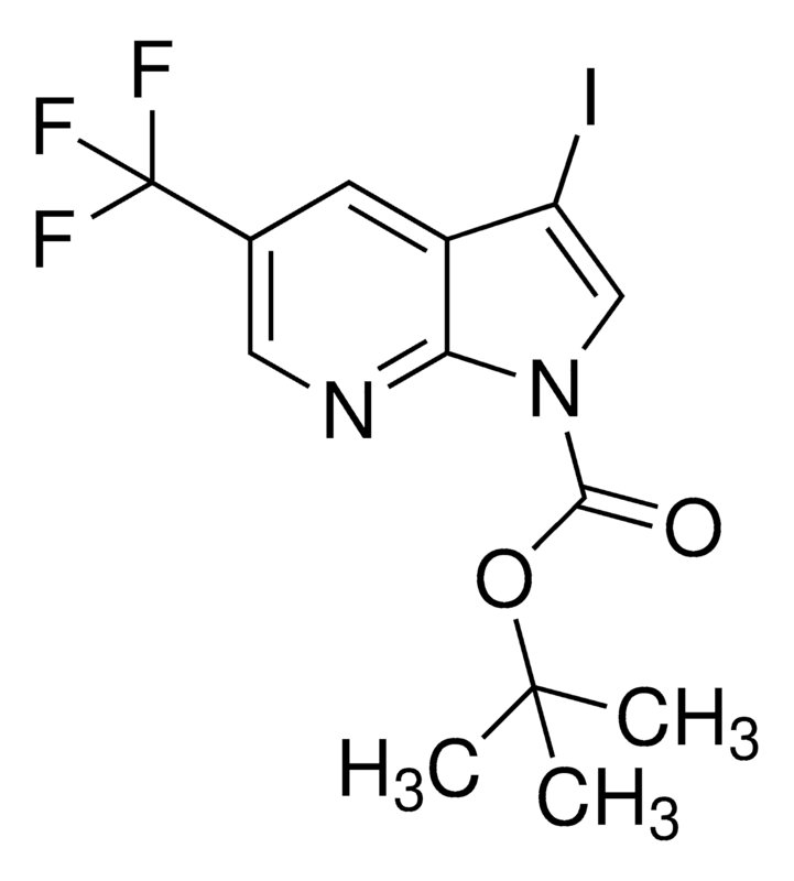 Merck tert-Butyl 3-iodo-5-(trifluoromethyl)-1H-pyrrolo[2,3-b]pyridine-1-carboxylate