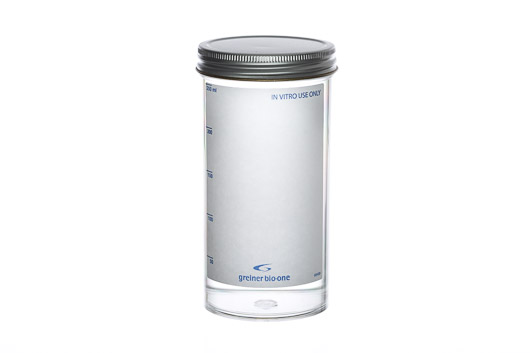 Greiner Bio One MULTIPURPOSE CONTAINER, 290 ML, PS, 58/121 MM,METAL SCREW CAP, CLEAR, PLAIN LABEL, ASEPTIC, 12 PCS./BAG