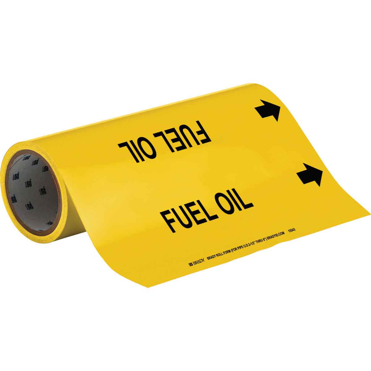 Brady FUEL OIL Roll Form Pipe Marker