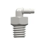 10-32 Special Tapered Thread Elbow with 1/4` Hex to 400 Series Barb, 1/16` (1.6 mm) ID Tubing