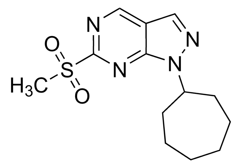 Merck 1-Cycloheptyl-6-(methylsulfonyl)-1H-pyrazolo[3,4-d]pyrimidine