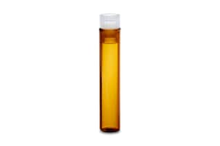 Waters Deactivated Amber Glass 8 x 40 mm Snap Neck Vial, with Cap and PTFE Septum, 1 mL Volume, 250/pk
