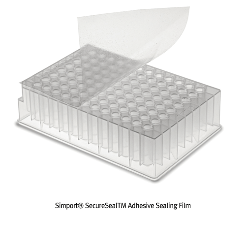 Daihan Science Simport SecureSealTM Adhesive Sealing Film, for Deep Well Plates, Thickness of