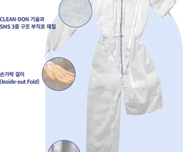유한킴벌리 킴테크 퓨어 A5 멸균보호복