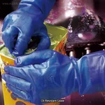 Daihan Science Handoil Oil Resistant Glove, for Sensitivity, PVC, Length 300mm<br>Ideal for Fin