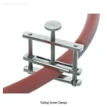 Daihan Science Bochem Tubing Screw Clamp, Pinchcock Hoffmann Type, with Flap<br>Nickel-plated
