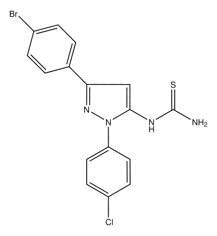 Merck 1-(3-(4-Bromophenyl)-1-(4-chlorophenyl)-1H-pyrazol-5-yl)thiourea