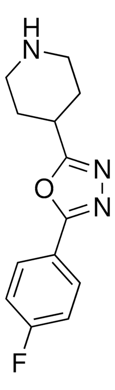 Merck 4-[5-(4-fluorophenyl)-1,3,4-oxadiazol-2-yl]piperidine