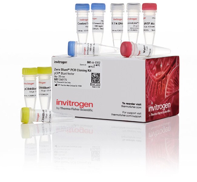 Thermo Fisher Scientific Zero Blunt PCR Cloning Kit, without competent cells, 20 Reactions