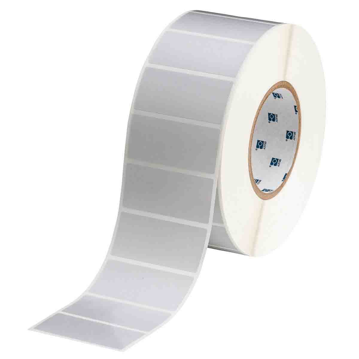Brady 3" Core Matte Silver Polyester with Rubber Adhesive Labels