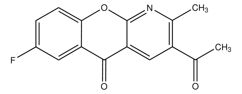 Merck 3-Acetyl-7-fluoro-2-methyl-5H-[1]benzopyrano[2,3-b]pyridin-5-one