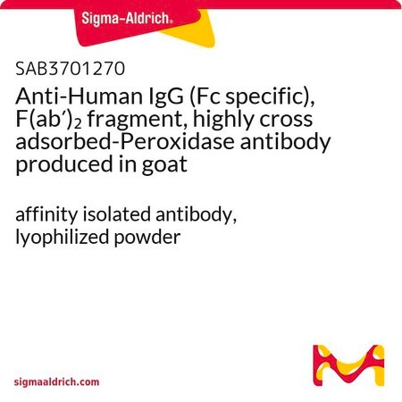 Merck Anti-Human IgG (Fc specific), F(ab')2 fragment, highly cross adsorbed-Peroxidase antibody produced in goat