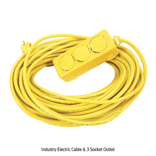 Daihan Science 10~50m 산업용 3구 콘센트와 전선