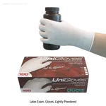 Daihan Science UniGloves Latex Exam Glove, Lightly Powdered, Smooth, L240mmWith Soft Grip, Pre