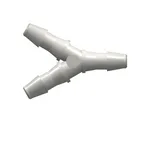 Y Tube Fitting with 200 Series Barbs, 1/4` (6.4 mm) ID Tubing