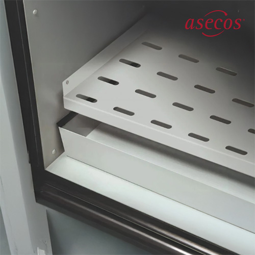 Asecos IO90.195.120.065WDAC / ION-LINE EN인증 90분용 리튬 배터리 충전&보관 캐비닛(ULTRA 모델/파랑/선반4개)/1193x650x1953mm/550kg,양문형,신형[1EA]