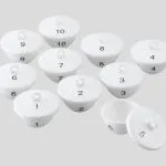 AS ONE Numbered Porceline Crucible(10pieces Set with CoverS), 번호부 자기 도가니(10개 세트 뚜껑부속)