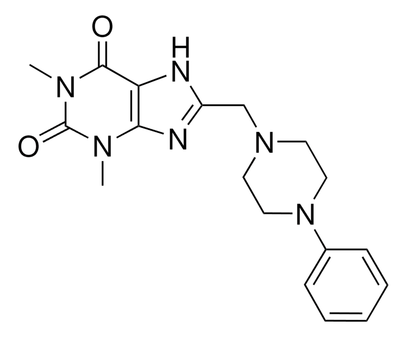 Merck 1,3-DIMETHYL-8-((4-PHENYL-1-PIPE-