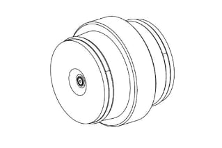 Waters Cartridge Union, 40 mm