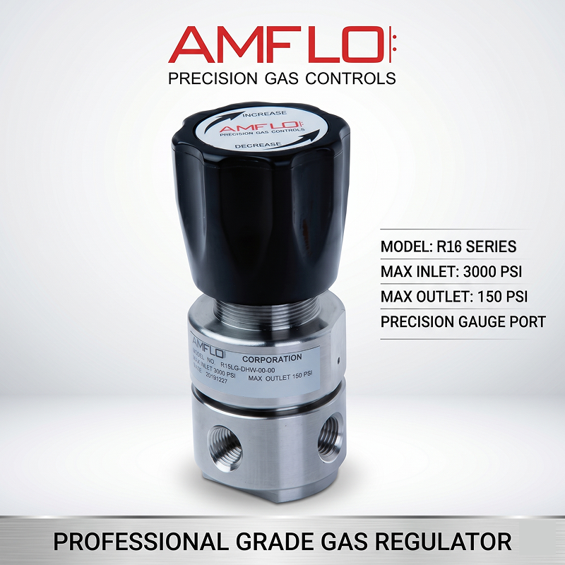 AMFLO R16 Series Product Development Exhibition Single-Stage Low Flow Regulator