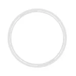 Molded Gasket for 6 inch Flange Fittings, Platinum-Cured Silicone