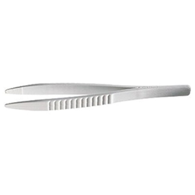 Thermo Fisher Scientific Reinforced Nylon Disposable Serrated Round Tip Forceps, 4.9 in.