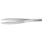Thermo Fisher Scientific Reinforced Nylon Disposable Serrated Round Tip Forceps, 4.9 in.