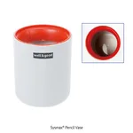 Daihan Science Pencil Vase, Round, Green & Orange, 연필꽂이