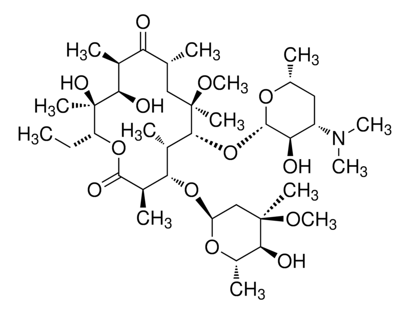 Merck Clarithromycin for peak identification