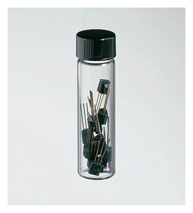 Thermo Fisher Scientific Class B Clear Glass Threaded Vials with Closures Attached