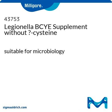 Merck Legionella BCYE Supplement without L-cysteine