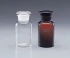 AS ONE Wide-mouth Reagent Bottle Glass with Stopper (White and Amber), 공전 광구 시약병 (백색 및 갈색)