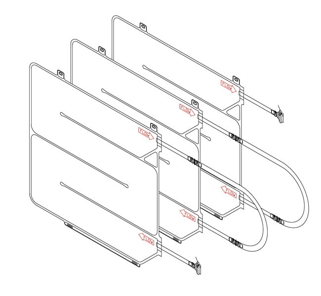 Thermo Fisher Scientific DHX Heat Exchanger BioProcess Container (BPC), ASI 26/77 film, ReadyMate connections, three 6-L BPCs